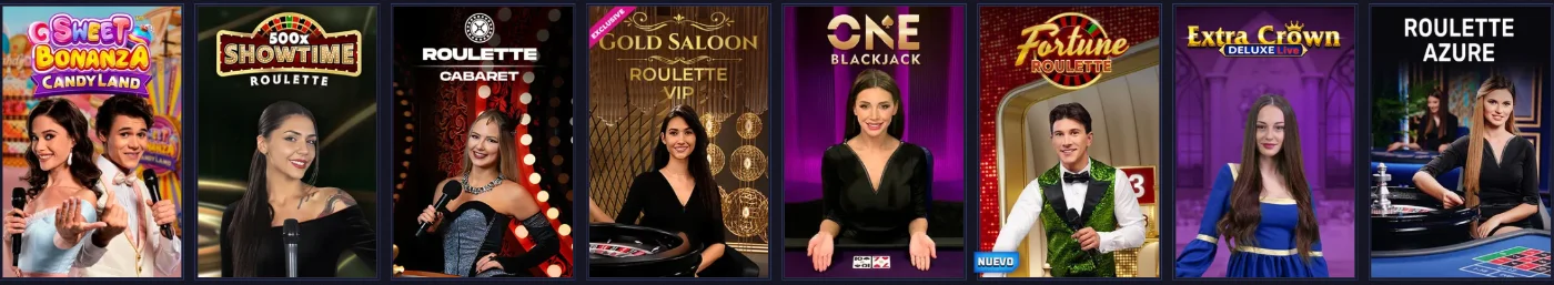 Sportaza Casino live casino games with roulette and blackjack tables