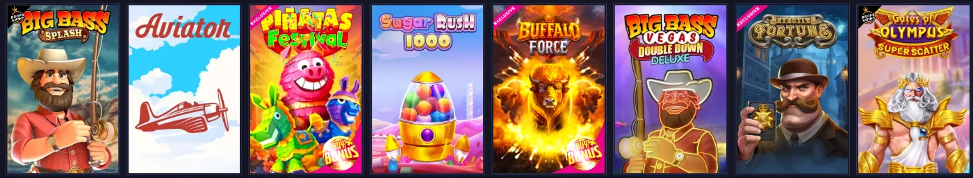 Sportaza Casino slot games collection with popular online slots